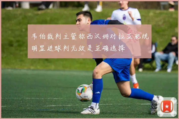 韦伯裁判主管称西汉姆对拉亚犯规明显进球判无效是正确选择